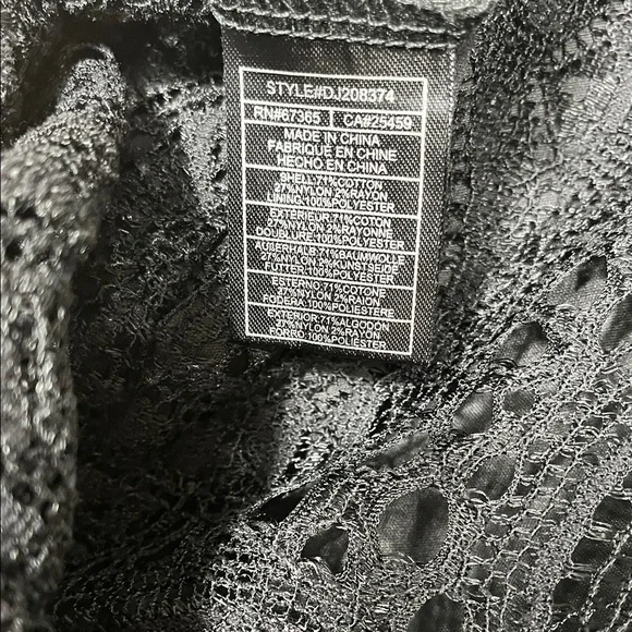 BB Dakota Elegant Black Strapless Lace Dress - Picture 10 of 10